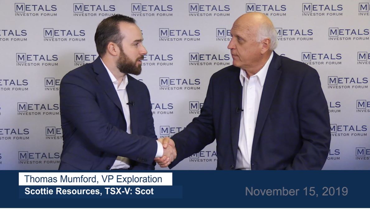 Greg McCoach and Thomas Mumford, VP Exploration backstage interview at the Metals Investor Forum November 15, 2019