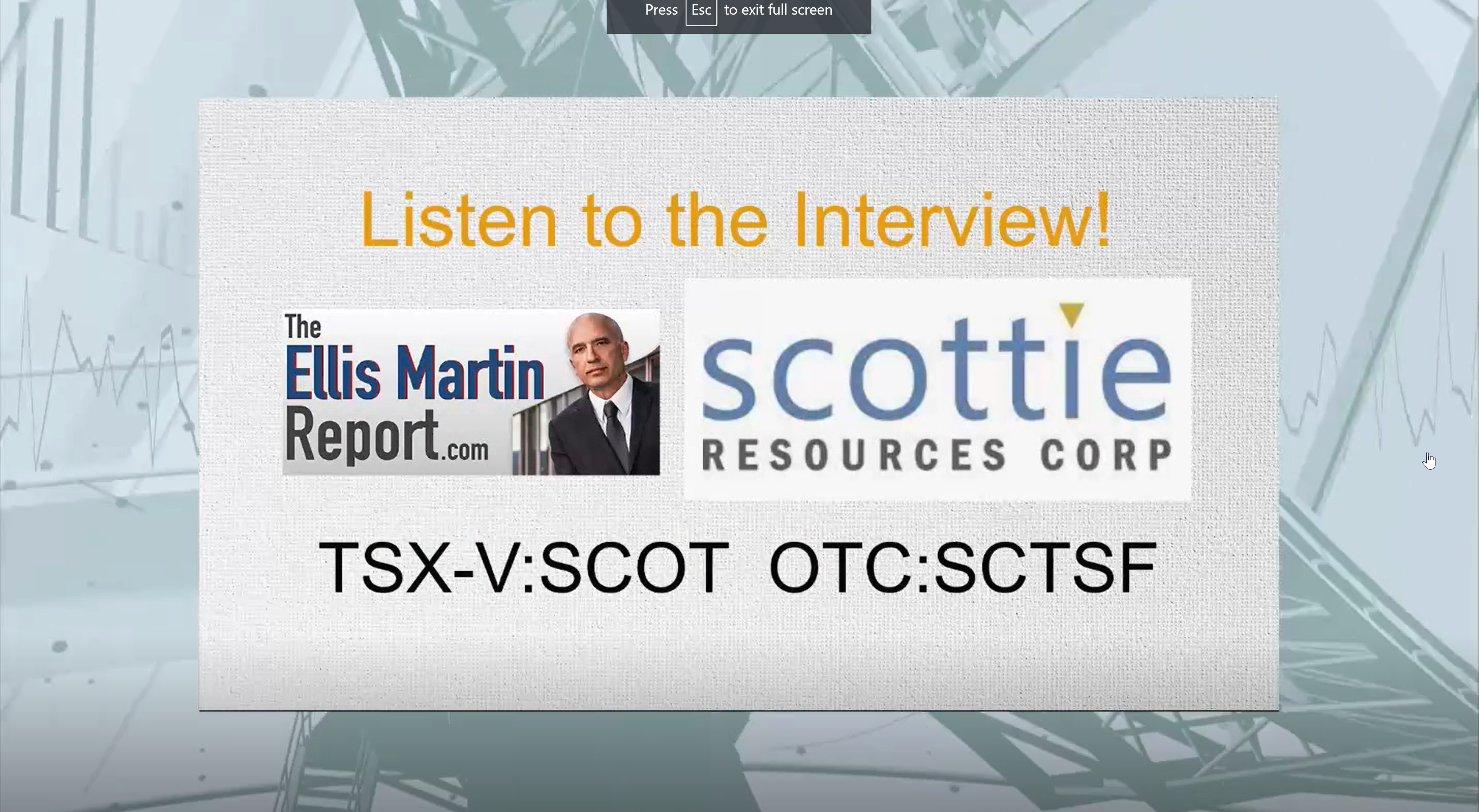 Scottie Resources on the Ellis Martin Report