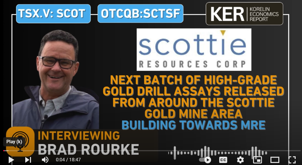 Scottie Resources – More High-Grade Gold Drill Assays From The Scottie Gold Mine Area For MRE & PEA